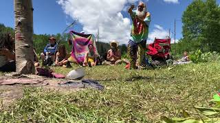 Rainbow Gathering 2022 🌈 Maji Glowing Feather  1972 Stories rainbowgathering rainbowfamily [upl. by Sudnor]