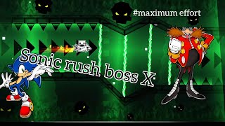 Geometry dash  Bomber Barbara Sonic Rush Boss X [upl. by Hannie508]