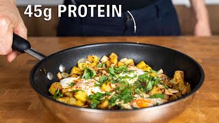 This Healthy Breakfast has 45g of Protein Potato hash [upl. by Aleahs673]