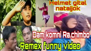 Helmet gital nataijok garo remix funny video😂😂 nisoanimixtv [upl. by Adeline]