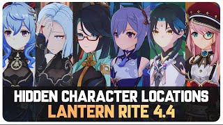 All Hidden Character Locations  Lantern Rite 44 Bonus Dialogues  Genshin Impact [upl. by The]