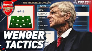 ARSENE WENGERS 442 ARSENAL TACTICS IN FIFA 23 [upl. by Korff]