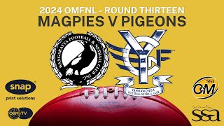 2024 R13 Magpies v Pigeons [upl. by Keelia]