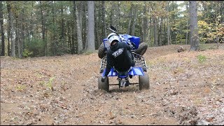 Yamaha YFZ450R Raw Fall Riding [upl. by Glenna857]