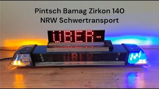 Pintsch Bamag Zirkon 140 Schwertransport Prüfkraftwagen PrüfKw Autobahnpolizei NordrheinWestfalen [upl. by Burroughs101]