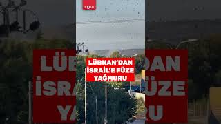 Lübnandan İsrailin kuzeyine bir çok füze fırlatıldı shorts israil lübnan [upl. by Lacie]