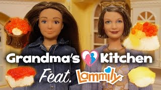 POPIN COOKIN SUSHI  Grandmas Kitchen feat Lammily doll [upl. by Aelaza]