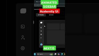 Animated Sidebar nextjs javascript coding ui aceternityui tailwindcss reactjs [upl. by Erek16]