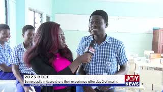 2023 BECE Some pupils in Accra share their experience after day 2 of exams [upl. by Samp]