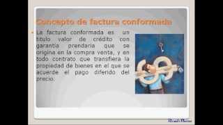 LA FACTURA CONFORMADA Titulos Valores  ANDRES CUSI UIGV [upl. by Cand]