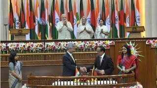 India Bangladesh signs Land Boundary Agreement Bill [upl. by Aelem]