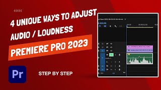 Four Different Ways To Increase Or Decrease Audio Loudness  Premiere Pro 2023 [upl. by Ordisi318]