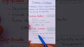 Significado DENOTATIVO y CONNOTATIVO ► SHORT [upl. by Akemej33]