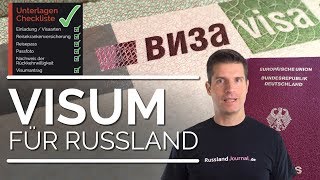 Visum für Russland  Checkliste 3 Möglichkeiten der Beantragung FAQs [upl. by Adiv]