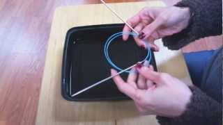 How To Easily Uncoil the Wire of Your Circular Knitting Needles [upl. by Samaj]