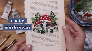 30Minute Magic Painting Cute Mushrooms and Autumn Foliage [upl. by Rramahs410]