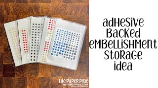 AdhesiveBacked Embellishment Storage Solution [upl. by Lenette150]