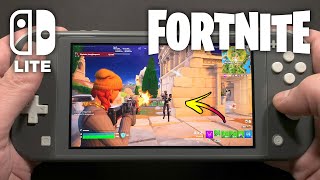 Fortnite on Nintendo Switch Lite 650 [upl. by Dachy876]