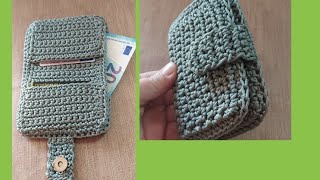 Tutorial Portafoglio Uncinetto donna  money holder Crochet [upl. by Jud139]