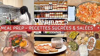 ✨🎄Vlogmas 5 ORGANISATION REPAS MEAL PREP IDÉES RECETTES FACILES [upl. by Weiman]