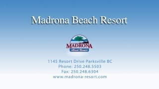 Madrona Beach Resort  1145 Resort Dr Parksville BC  Resort [upl. by Inanaup]