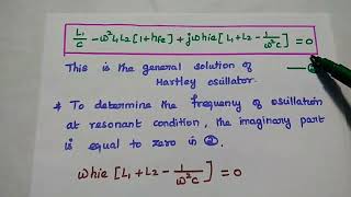 Hartley Oscillator  Operation  Frequency of Oscillation  Electronic Circuits II [upl. by Ylek]