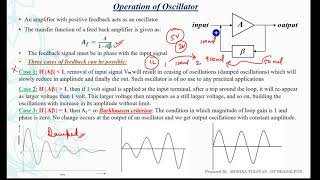 Barkhausen Criterion  Essentials of Oscillator  Classification of Oscillators Module 3 Lec 7 [upl. by Candis]