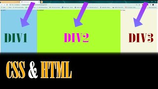 Aligning Divs Side by Side CSS amp HTML tutorial [upl. by Anitnerolf]