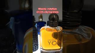 weekly rotation 072908042024 scent fragrance weeklyrotation [upl. by Ecyoj]