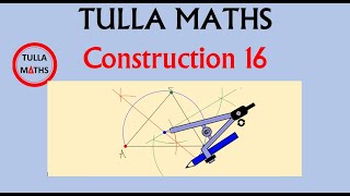 Construction 16 Circumcentre and circumcircle of a given triangle [upl. by Laoj]