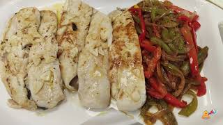 FILETES DE MERLUZA CON VERDURAS merluzaalaplancha recetasen30minutos [upl. by Byrn]