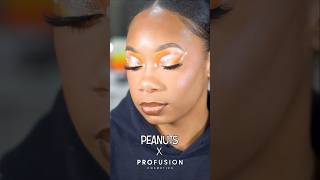 Profusion X Peanuts Halloween Glam Eyeshadow Tutorial [upl. by Amisoc]