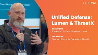 Unified Defense Lumen amp ThreatX Lightning Talk at RSA 2024 [upl. by Airotkiv709]