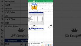 🔥Beginners Vlookup Function in Excel excel shorts [upl. by Lybis986]