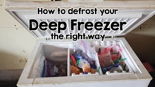 Life hack How to defrost your deep freezer the easy way [upl. by Atived]