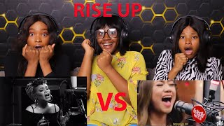 2 SINGERS 1 SONG Andra Day AND Morissete Amon PERFORMING  Rise Up REACTION 😱😭😱 [upl. by Lyda]