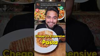 Rs 50 VS Rs 700 Pasta🍝  Cheap vs Expensive Pasta food pasta challenge trending shorts [upl. by Sonnie10]