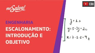 Me Salva ALG03  Álgebra Linear  Escalonamento Introdução e Objetivo [upl. by Zinn171]