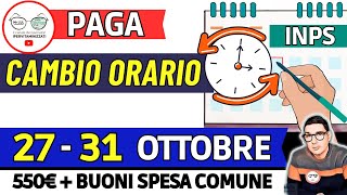 ⚡ INPS PAGA TRIPLO 27  31 OTTOBRE e SBLOCCA DATE ❗ AUU RDC 350€ PENSIONI BONUS SPESA COMUNALI 550€ [upl. by Donatelli991]