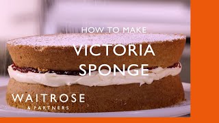 How To Make A Victoria Sponge  Cookery School  Waitrose [upl. by Thadeus]