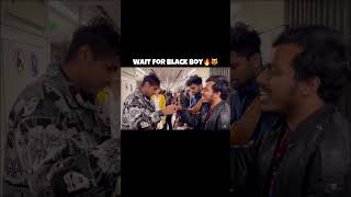 Wait For Black Boy😻🔥Singing Khao Na Khao In Delhi Metro Girls Reactions shorts singinginmetro [upl. by Maury]