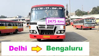 Delhi to Bengaluru  Bus Journey [upl. by Ayikaz]