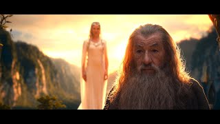 El Hobbit Discurso emotivo de Gandalf con Galadriel Escena completa [upl. by Esilana832]