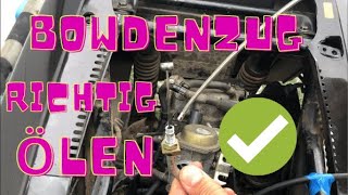 Bowdenzug ölen ohne Spezialwerkzeug Motorrad Roller amp Co [upl. by Mya]