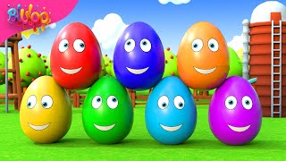 Colorful Eggs  Learning Colors Song  BluLoo Nursery Rhymes amp Kids Songs [upl. by Ffirahs]