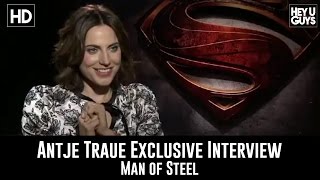 Antje Traue  Man of Steel Exclusive Interview [upl. by Hamal290]