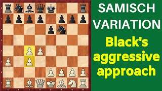 Chess Opening NimzoIndian Defense Samisch Variation [upl. by Sihunn422]