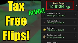 Avoid GE Tax amp Make BANK  OSRS Tax Free Flipping Guide [upl. by Giorgia]