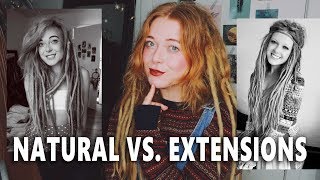 Growing Dreadlocks vs Getting Extensions  Pros amp cons [upl. by Lotson]