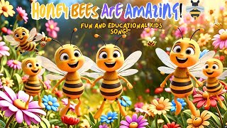 Honey Bees Are Amazing 🐝 Fun and Educational Kids Song  Nursery Rhymes Super Simple Songs [upl. by Dauf]